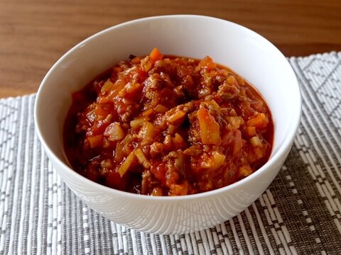 【万能おかず】秋野菜のミートソース